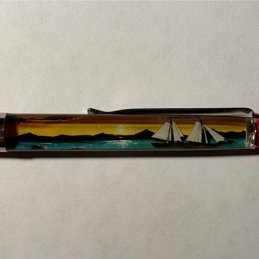 Acadia National Park Bar Harbor Maine Floaty Pen Sailboat Moves Sunset Souvenir